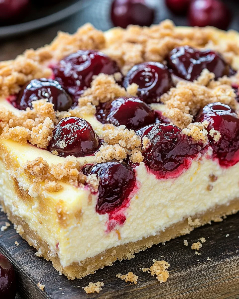 Käsekuchen mit Kirschen 18 Käsekuchen