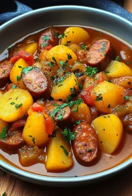 Kartoffelgulasch mit Würstchen 27 Kartoffelgulasch mit Würstchen