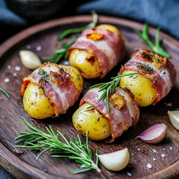 Kartoffeln im Speckmantel