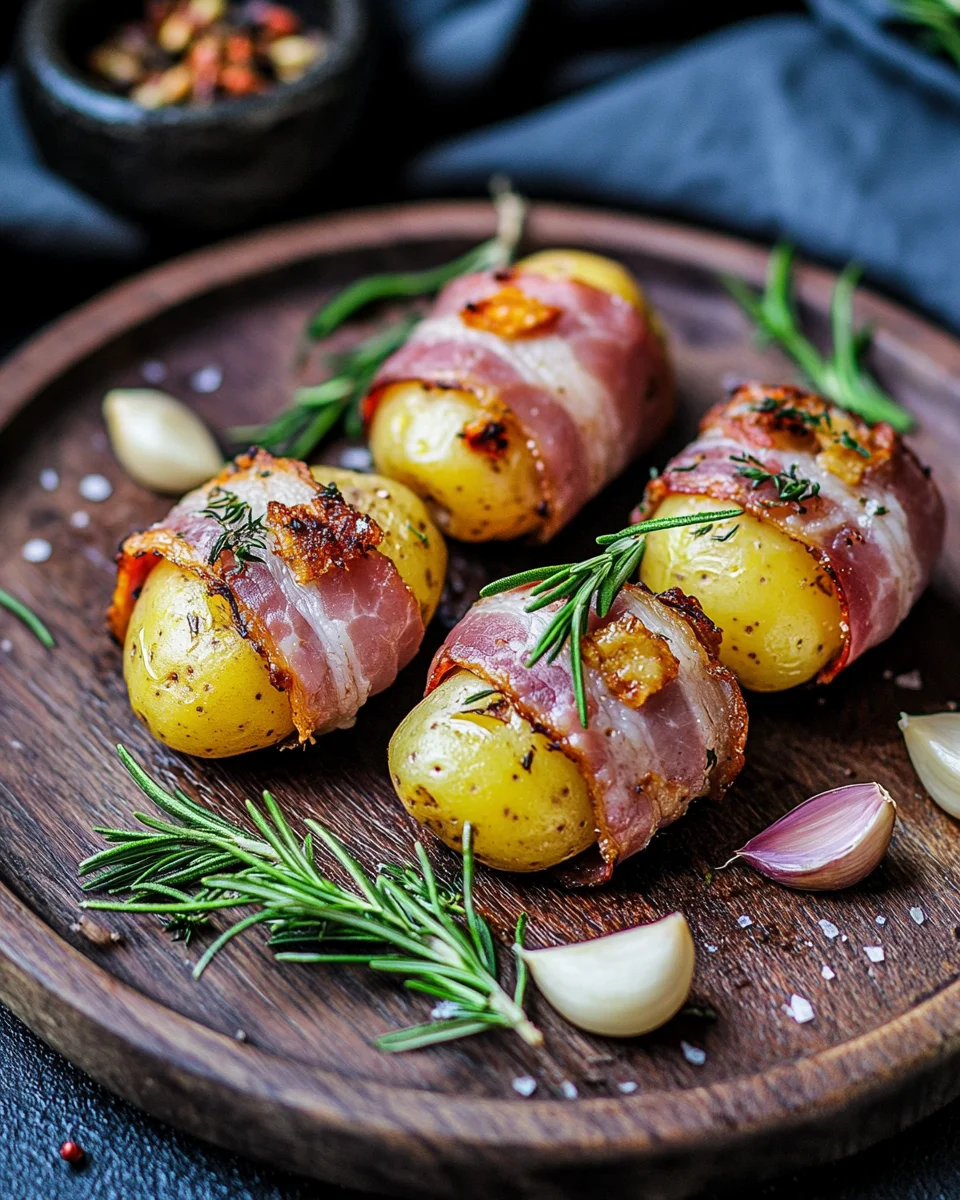 Kartoffeln im Speckmantel