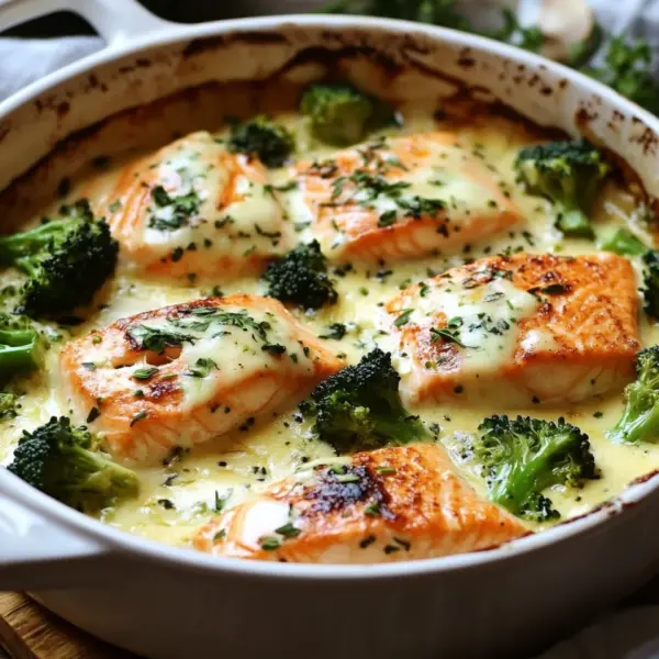 Lachs-Brokkoli-Gratin