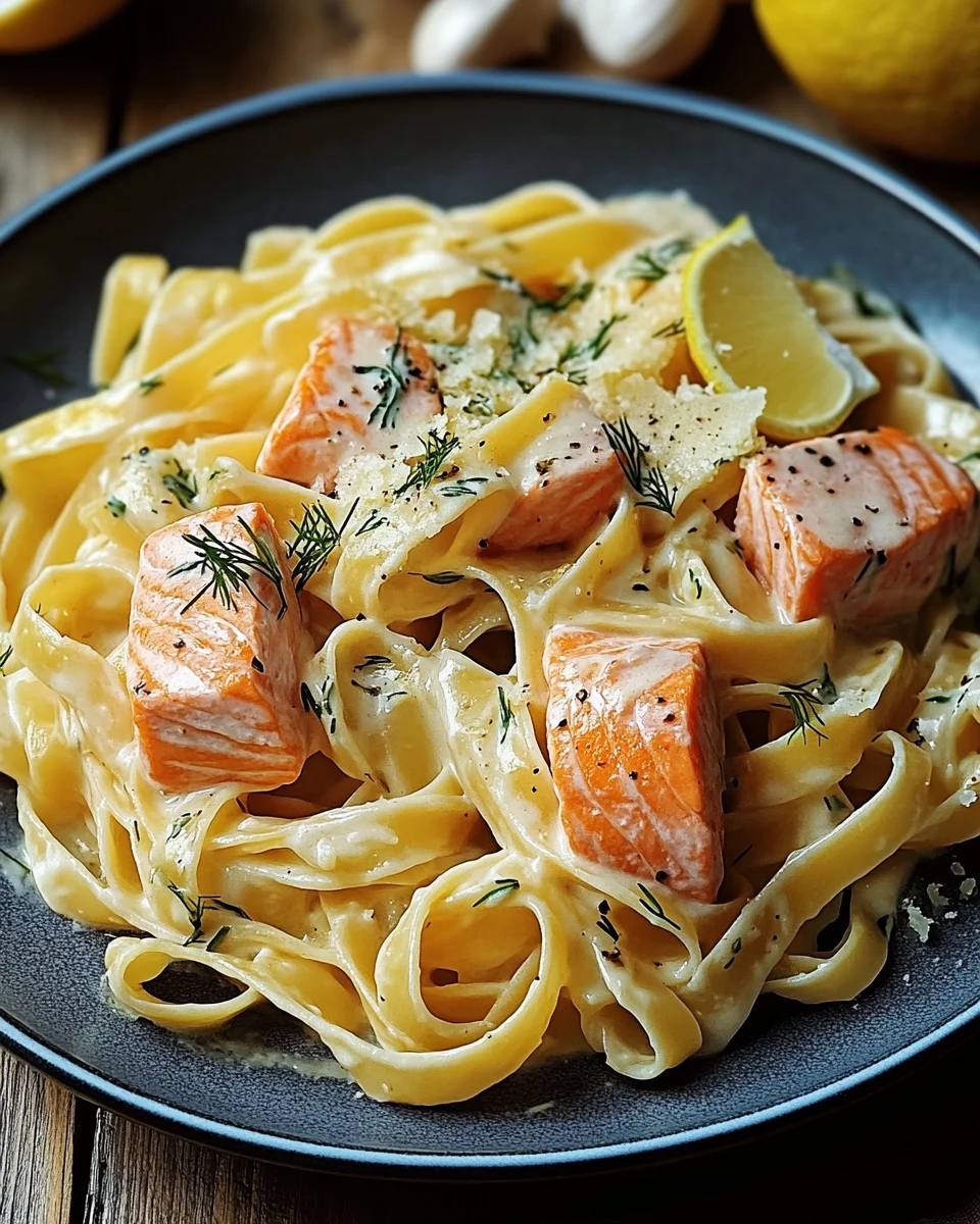 Lachs-Tagliatelle mit cremiger Zitronensoße 19 Lachs-Tagliatelle