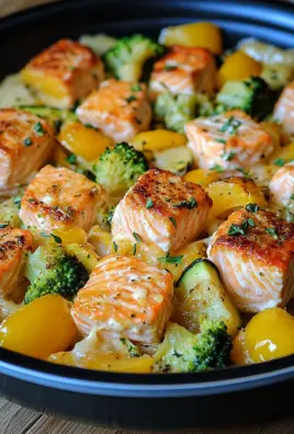 Lachsauflauf mit Gemüse