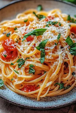 Linguine mit Tomaten-Parmesansoße