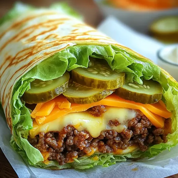 Low Carb Big Mac Rolle