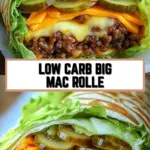 Low Carb Big Mac Rolle 19 Pinterest Hidden Image