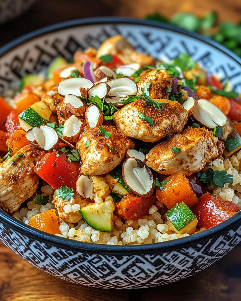 Marokkanische Hühner-Couscous-Schüssel 26 Marokkanische Hühner-Couscous-Schüssel