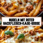 Nudeln mit roter Hackfleisch-Käse-Soße 20 Pinterest Hidden Image
