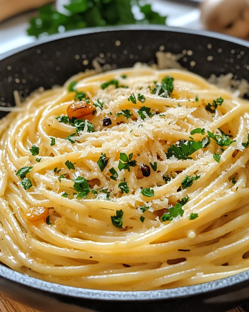 One Pot Knoblauch Käse Pasta 19 One