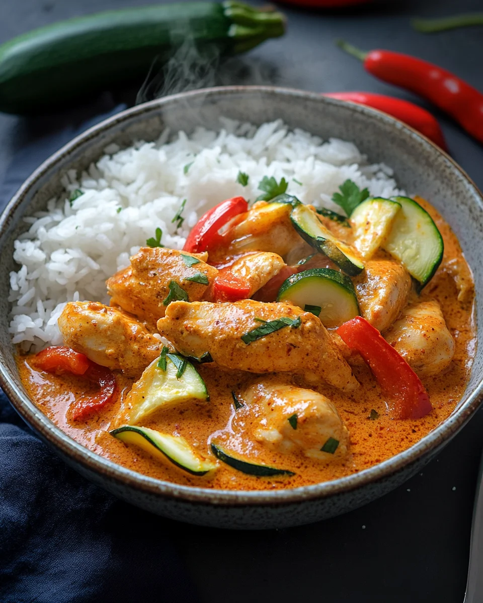 Paprika-Zucchini-Rahm-Hähnchen 22 Paprika-Zucchini-Rahm-Hähnchen