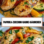 Paprika-Zucchini-Sahne-Hähnchen 17 Pinterest Hidden Image