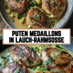 Puten Medaillons in Lauch-Rahmsoße 21 Pinterest Hidden Image