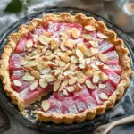 Rhabarber Tarte mit Mandelcreme - Rhabarber Frangipane Tarte