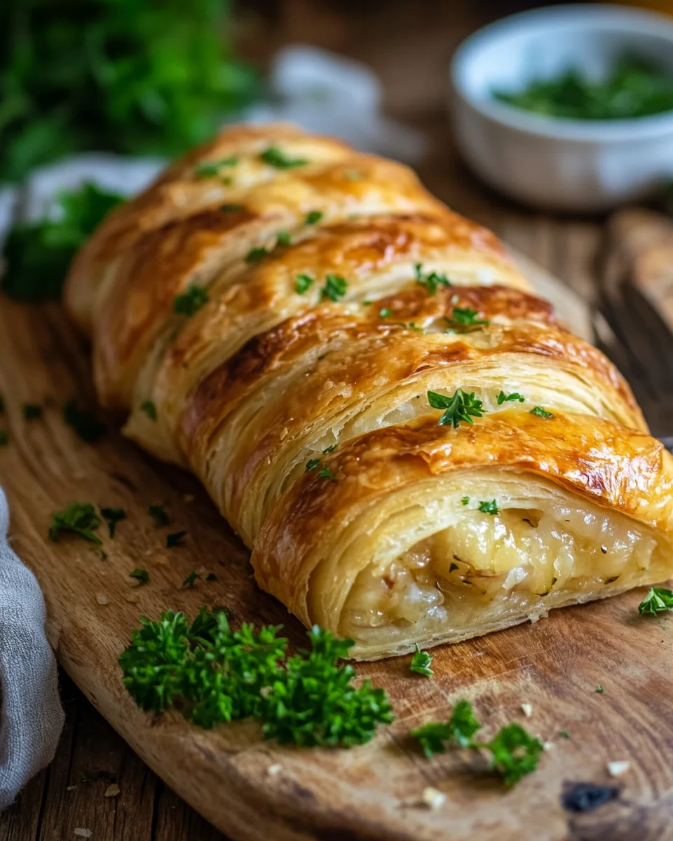 Teig eingerollt mit Hackfleisch Rezept 16 Teig