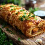 Teig eingerollt mit Hackfleisch Rezept