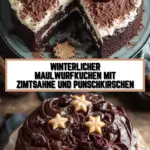 Winterlicher Maulwurfkuchen mit Zimtsahne und Punschkirschen 20 Pinterest Hidden Image