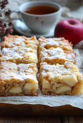 Zimt Apfel Blondies mit Mandelkruste
