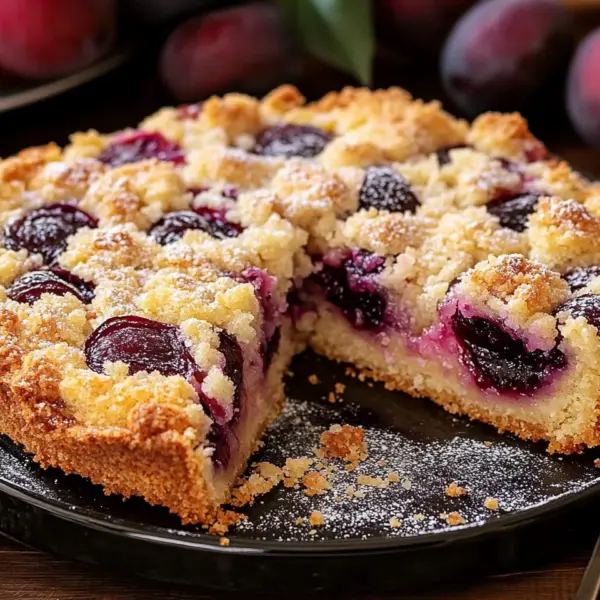 Zwetschgenkuchen mit Streusel