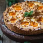 Aprikosenkuchen mit Quark und Streuseln