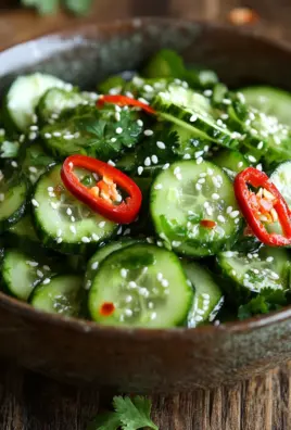Asiatischer Gurkensalat mit Chili & Sesam 23 Asiatischer Gurkensalat mit Chili & Sesam