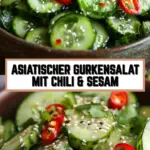 Asiatischer Gurkensalat mit Chili & Sesam 16 Pinterest Hidden Image