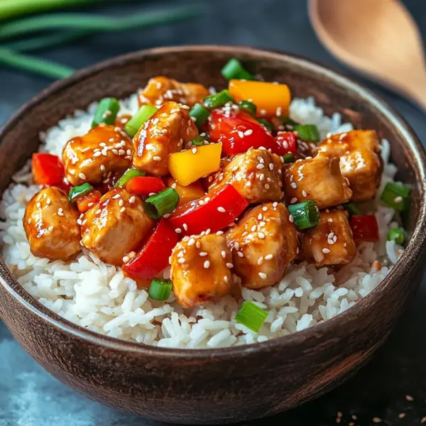 Bratreis mit Hähnchen