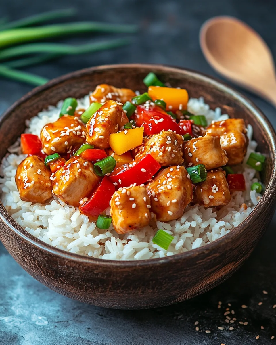 Bratreis mit Hähnchen