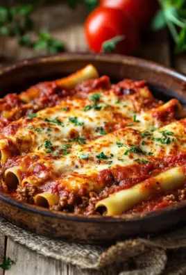 Cannelloni mit Rindfleisch und Käse