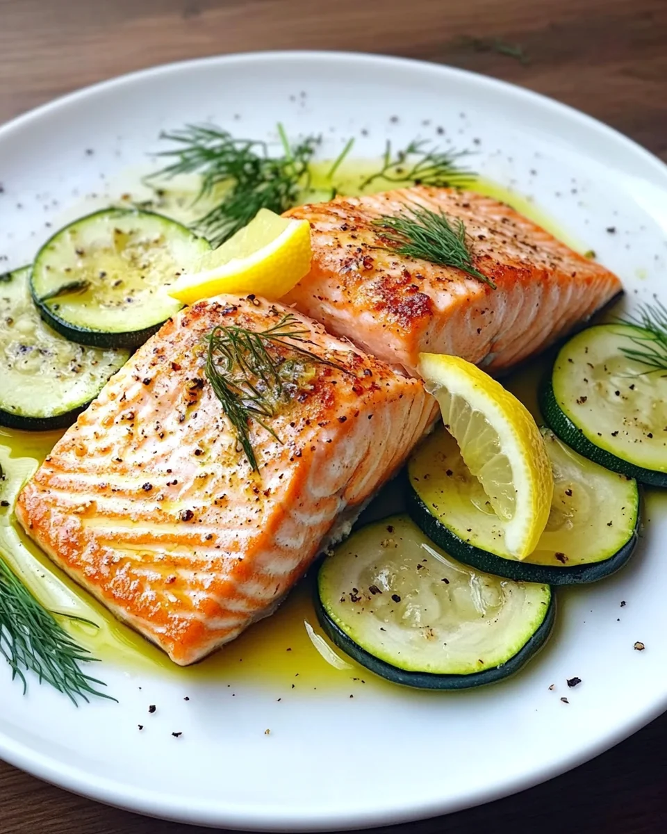 Gebratener Lachs mit Zucchini 15 Gebratener