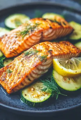 Gebratener Lachs mit Zucchini 20 Gebratener Lachs mit Zucchini