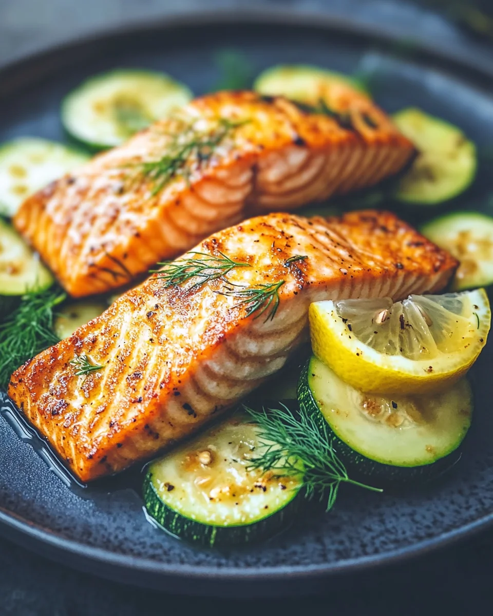 Homepage 8 Gebratener Lachs mit Zucchini