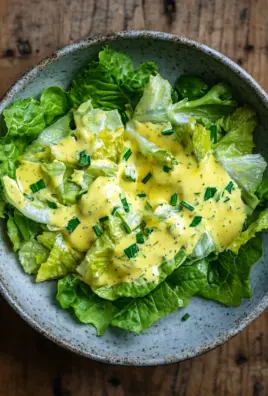 Kopfsalat mit Omas Sahne-Zitronen-Dressing