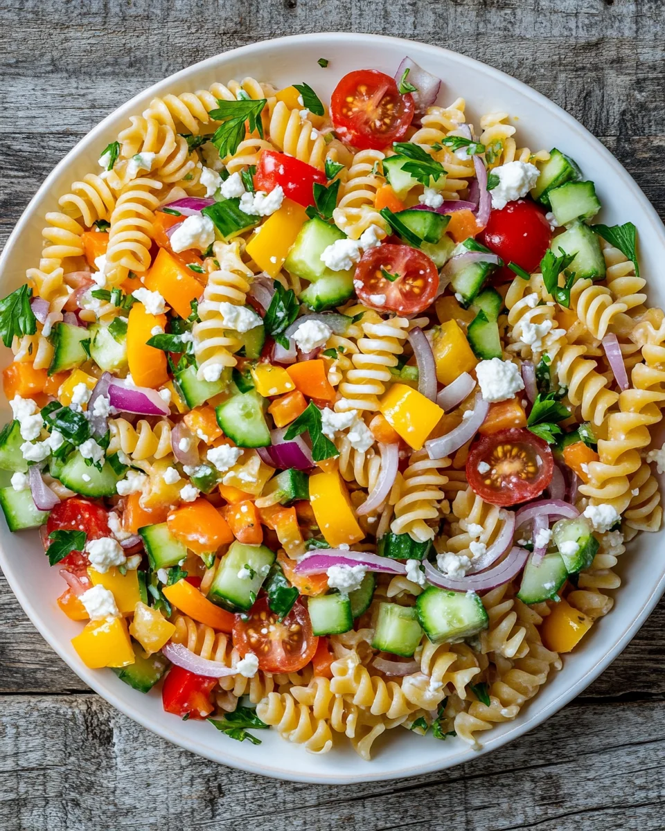 Leichter Nudelsalat mit Joghurt-Dressing