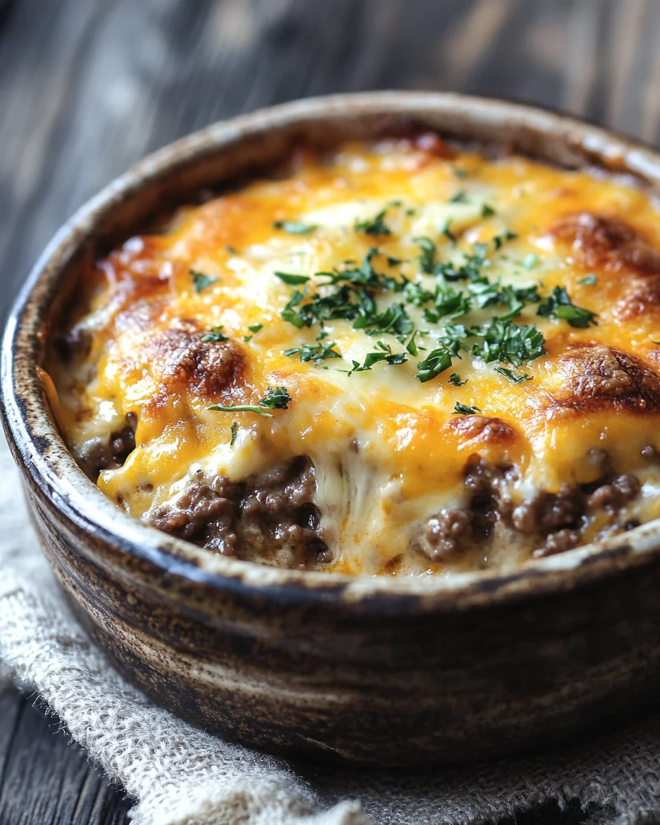 Low Carb Cheeseburger-Auflauf 17 Low