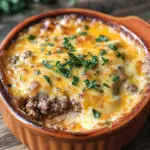 Low Carb Cheeseburger-Auflauf