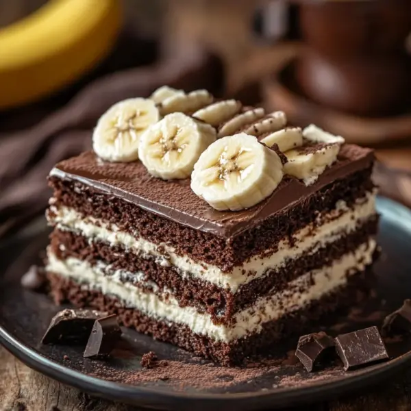Maulwurfkuchen mit Banane