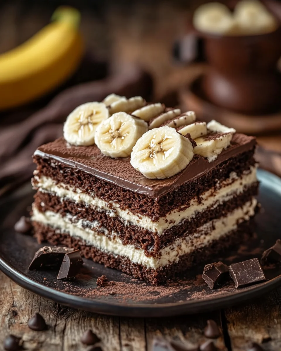 Maulwurfkuchen mit Banane