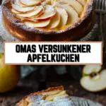 Omas versunkener Apfelkuchen 2 Pinterest Hidden Image