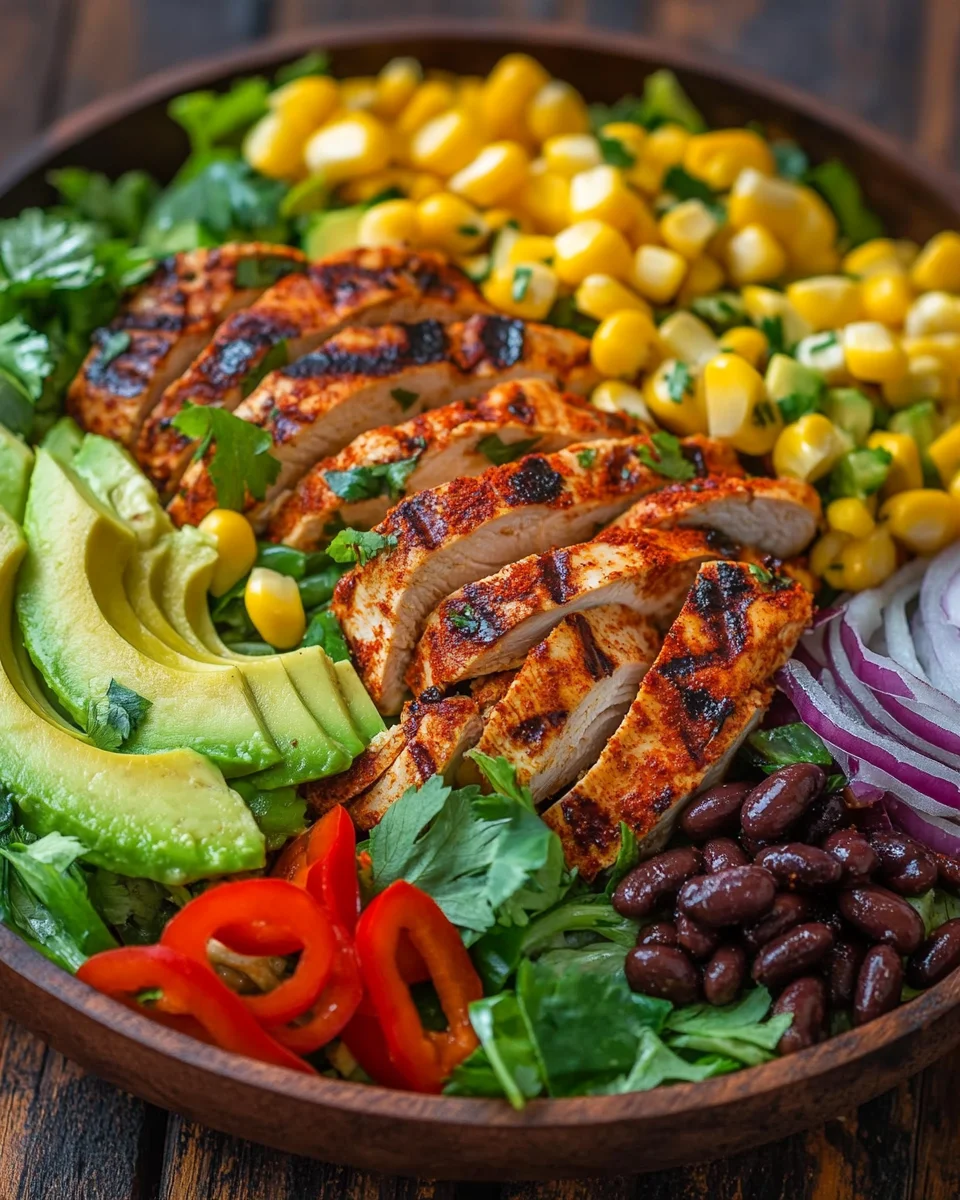 Schneller Southwest-Hähnchensalat