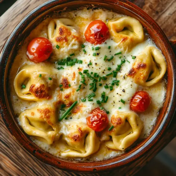 Tortellini-Auflauf mit Tomaten & Mozzarella