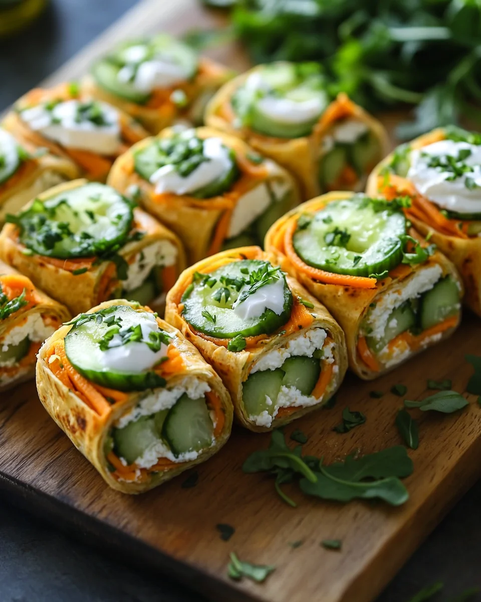Tortilla-Rollen mit Feta 20 Tortilla-Rollen