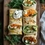 Tortilla-Rollen mit Feta