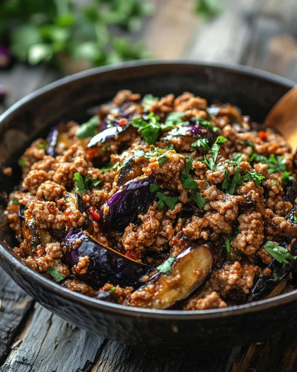 Türkische Auberginen-Hackfleisch-Pfanne 22 Türkische