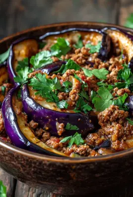 Türkische Auberginen-Hackfleisch-Pfanne