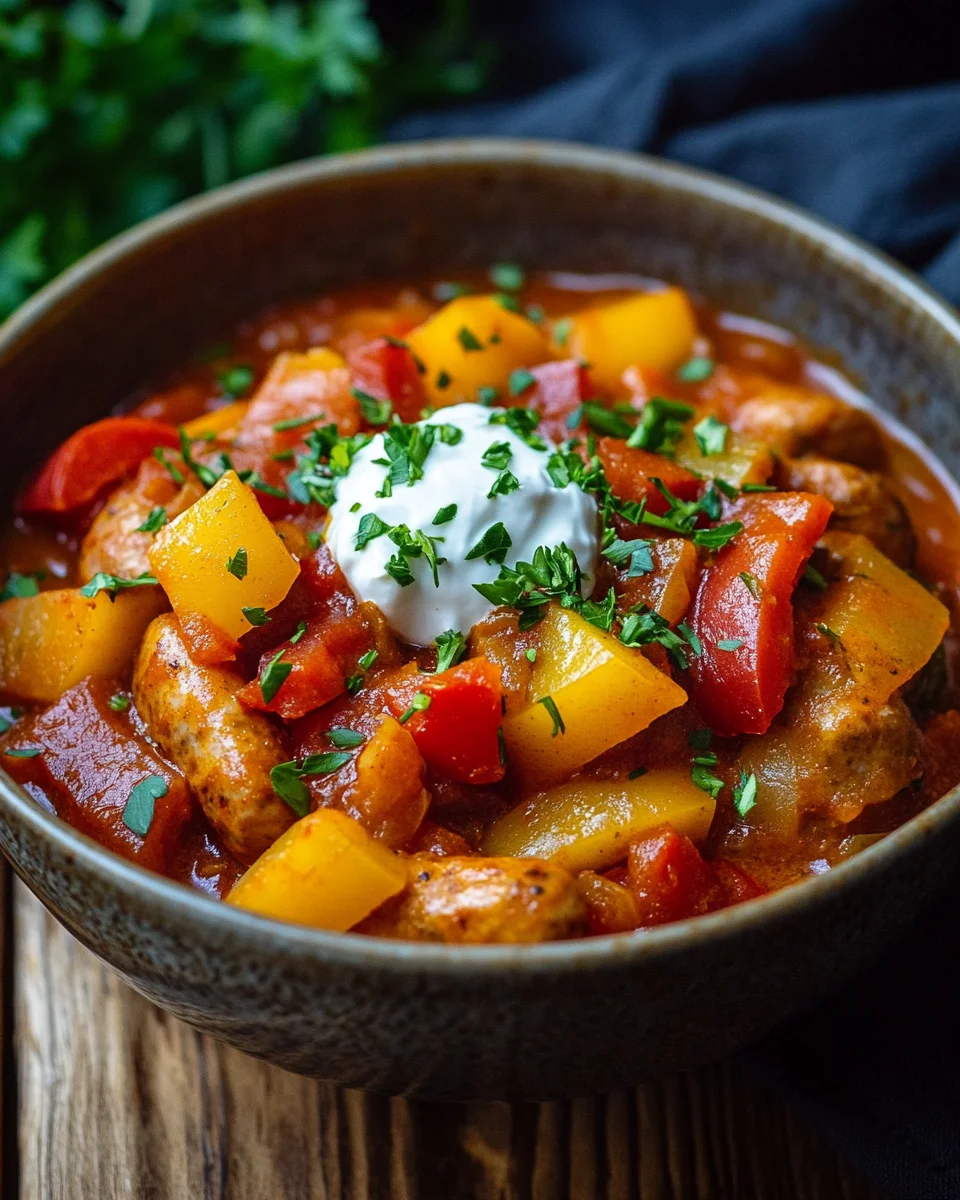 W&uuml;rstchengulasch f&uuml;r Kinder