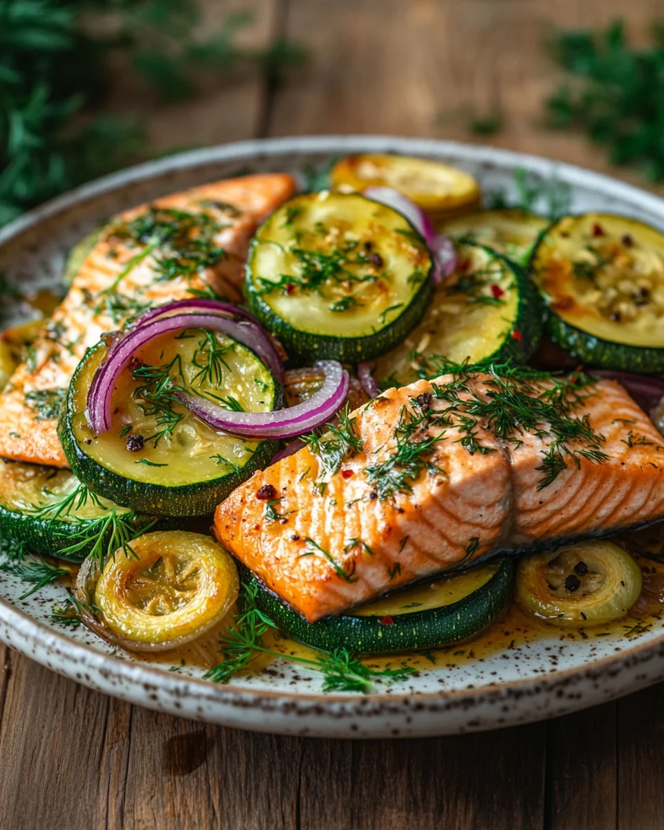 Zucchinipfanne mit Lachs 23 Zucchinipfanne mit Lachs